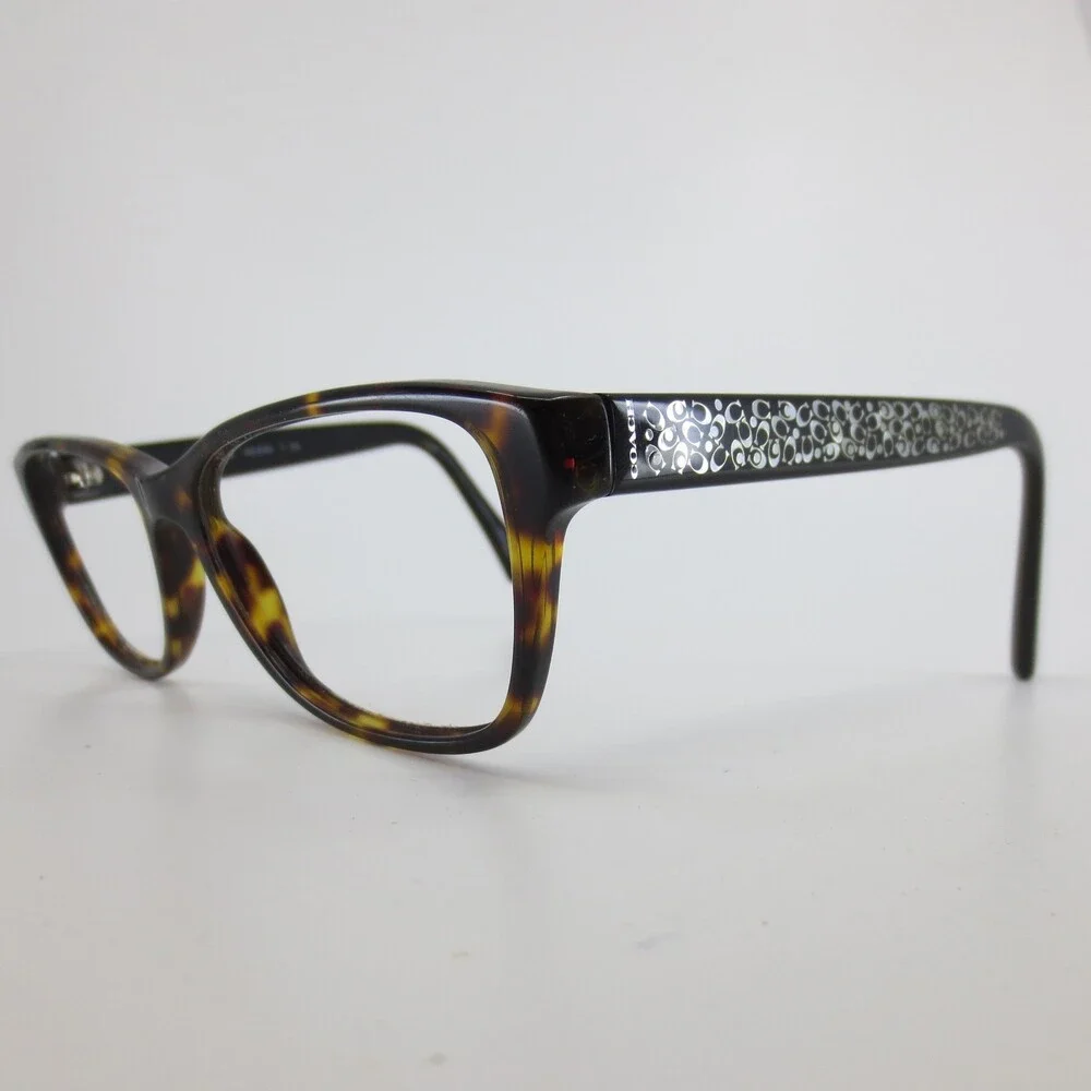 Coach HC 6068 5120 Dark Tortoise Eyeglasses Frames 54-16-135 Womens Rectangle